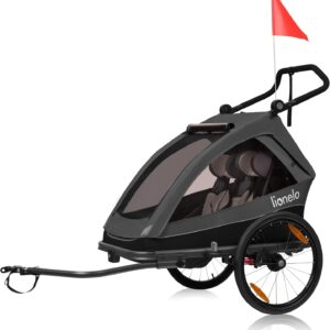 Lionelo Cama velosipēdu piekabe ar ratiņu funkciju 2-in-1 krāsa GREY GRAPHITE