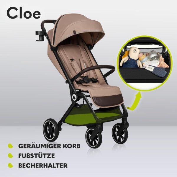 Ratini.lv | Cloe bērnu ratiņi krāsa BEIGE SAND bilde #35