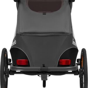 Lionelo Cama velosipēdu piekabe ar ratiņu funkciju 2-in-1 krāsa GREY GRAPHITE