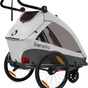 Lionelo Cama velosipēdu piekabe ar ratiņu funkciju 2-in-1 krāsa GREY STONE