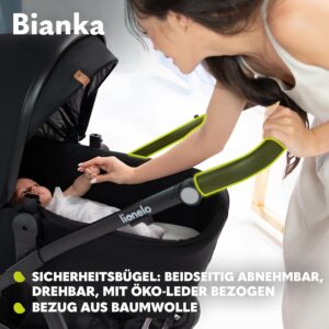 Lionelo BIANKA bērnu ratu komplekts 3in1 krāsa BLACK ONYX