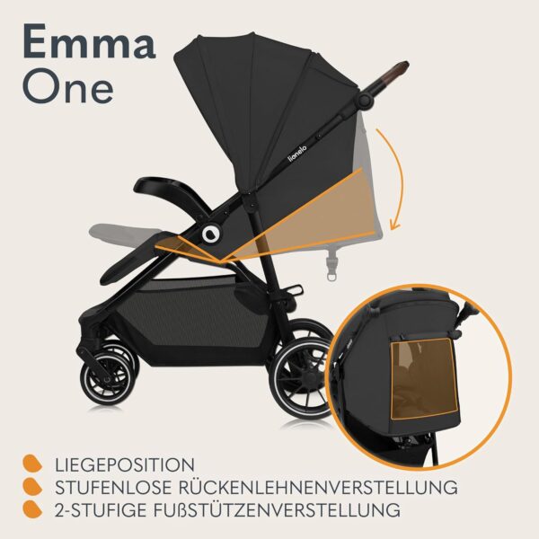 Ratini.lv | Emma One bērnu ratiņi krāsa GREY STONE bilde #35