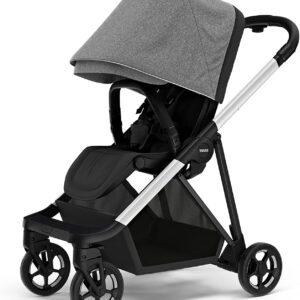 Thule Shine bērnu ratiņi krāsa Grey Melange on Aluminium