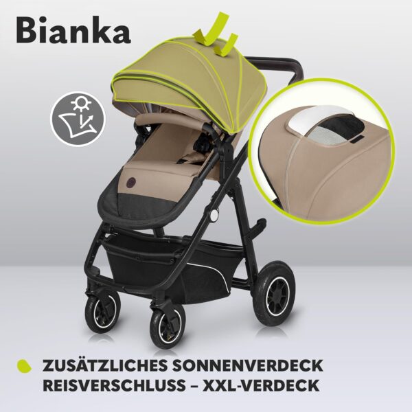 Ratini.lv | BIANKA 3IN1 bērnu ratiņi krāsa BEIGE SAND bilde #47