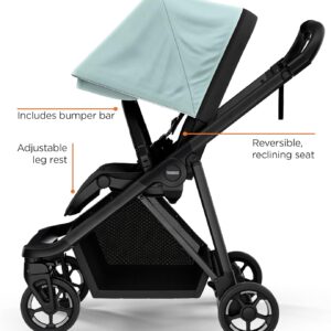 Thule Shine bērnu ratiņi krāsa Alaska Blue on Black
