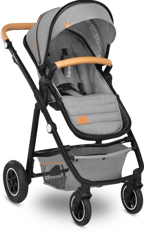 Ratini.lv | LO-AMBER 3IN1 bērnu ratiņi krāsa GREY STONE bilde #3