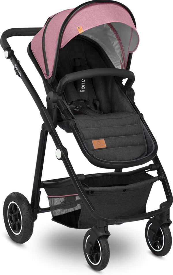 Ratini.lv | Multifunctionali bērnu ratiņi LO-AMBER 2IN1 krāsa PINK ROSE bilde #13