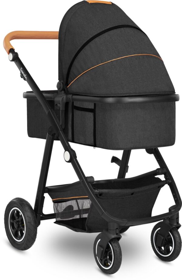 Ratini.lv | AMBER 3IN1 bērnu ratiņi krāsa GREY GRAPHITE bilde #7