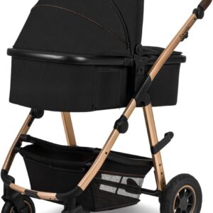 Lionelo AMBER 2IN1 bērnu ratu komplekts krāsa BLACK ONYX