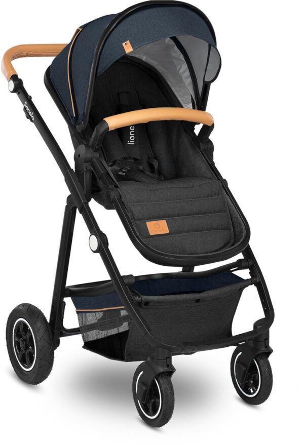Ratini.lv | AMBER 2IN1 bērnu ratiņi krāsa BLUE NAVY bilde #5