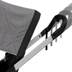 Thule Shine bērnu ratiņi krāsa Grey Melange on Aluminium