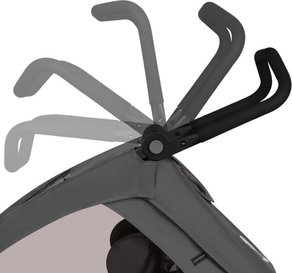 Ratini.lv | Cama velosipēdu piekabe ar ratiņu funkciju 2-in-1 krāsa GREY GRAPHITE bilde #7