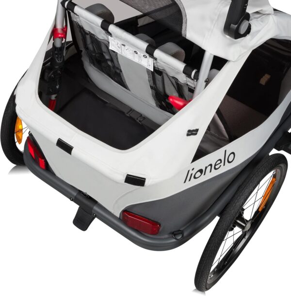 Ratini.lv | Cama velosipēdu piekabe ar ratiņu funkciju 2-in-1 krāsa GREY STONE bilde #15