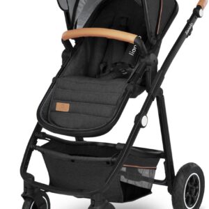 Lionelo AMBER 3IN1 bērnu ratu komplekts krāsa GREY GRAPHITE