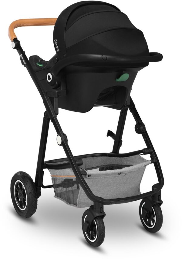 Ratini.lv | LO-AMBER 3IN1 bērnu ratiņi krāsa GREY STONE bilde #11