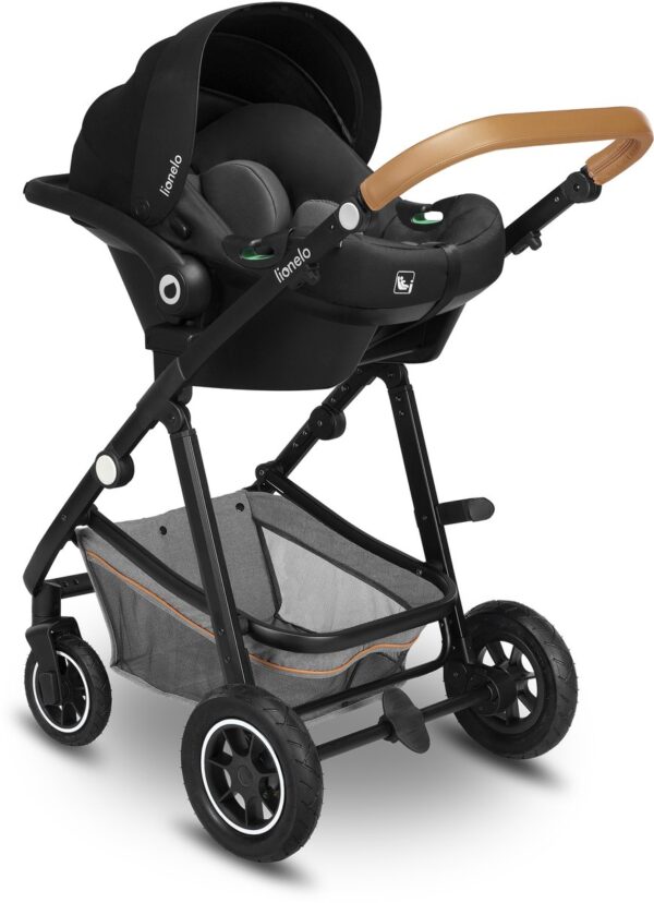 Ratini.lv | LO-AMBER 3IN1 bērnu ratiņi krāsa BLACK ONYX bilde #11