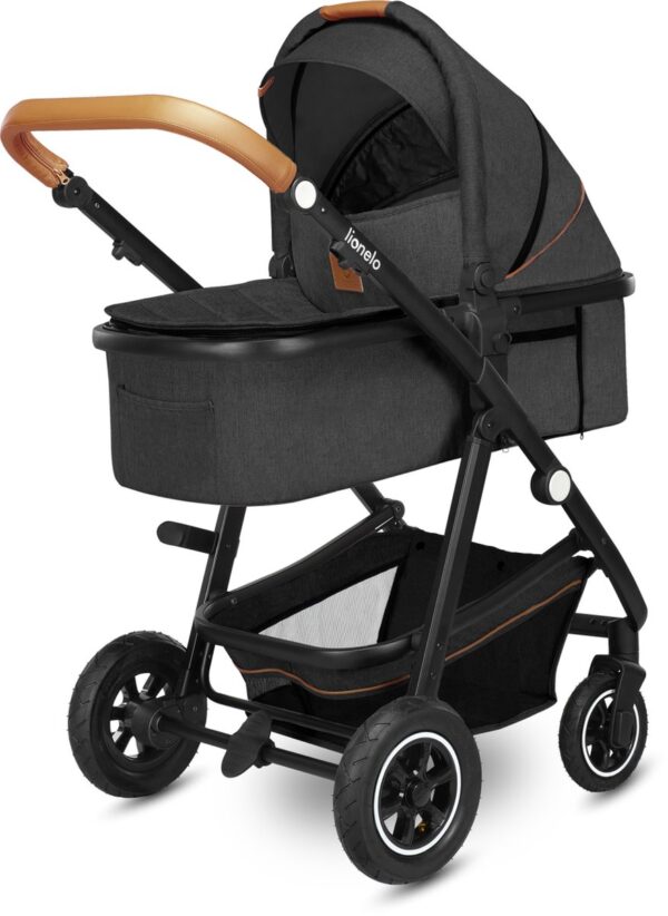 Ratini.lv | AMBER 3IN1 bērnu ratiņi krāsa GREY GRAPHITE bilde #9