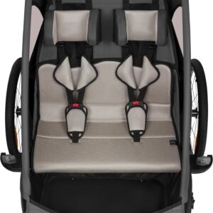 Lionelo Cama velosipēdu piekabe ar ratiņu funkciju 2-in-1 krāsa GREY GRAPHITE