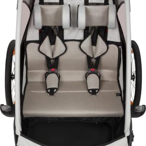 Lionelo Cama velosipēdu piekabe ar ratiņu funkciju 2-in-1 krāsa GREY STONE