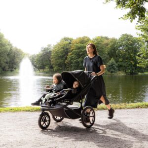 Thule Urban Glide 3 Double dvīņu sporta ratiņi ar magnētisku sprādzi krāsa Black