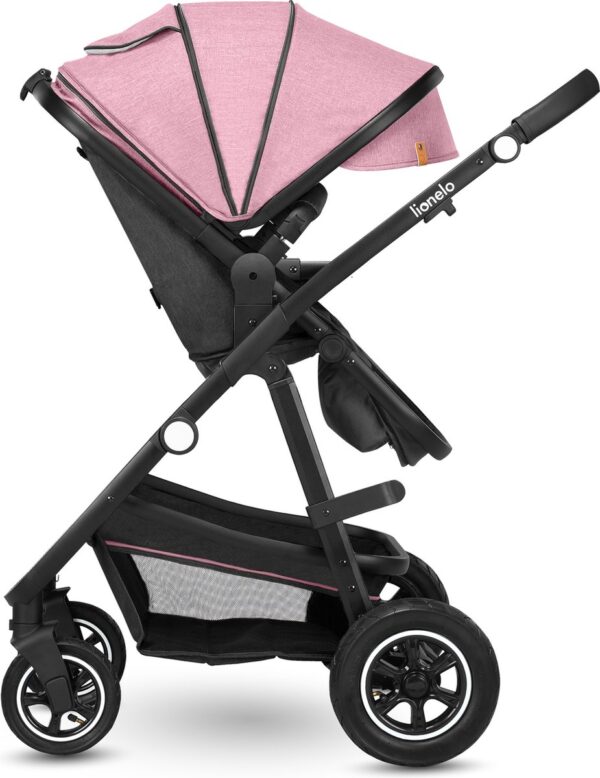 Ratini.lv | Multifunctionali bērnu ratiņi LO-AMBER 2IN1 krāsa PINK ROSE bilde #11