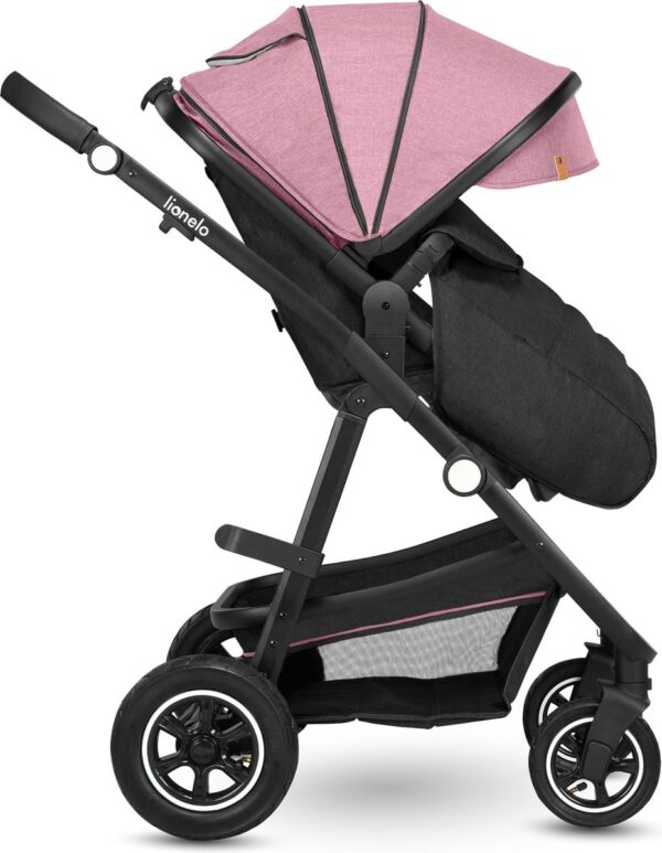 Ratini.lv | Multifunctionali bērnu ratiņi LO-AMBER 2IN1 krāsa PINK ROSE bilde #3