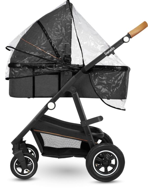 Ratini.lv | AMBER 2IN1 bērnu ratiņi krāsa BLACK ONYX bilde #7