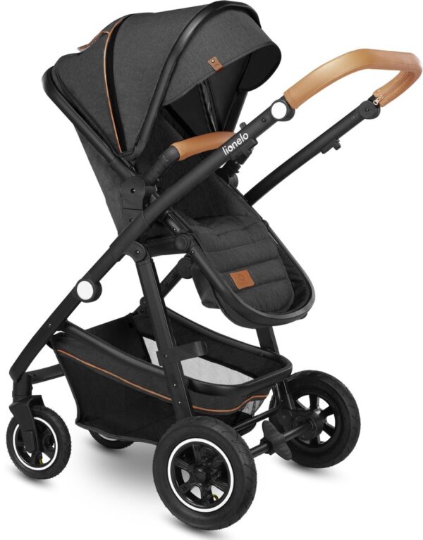 Ratini.lv | AMBER 3IN1 bērnu ratiņi krāsa GREY GRAPHITE bilde #15