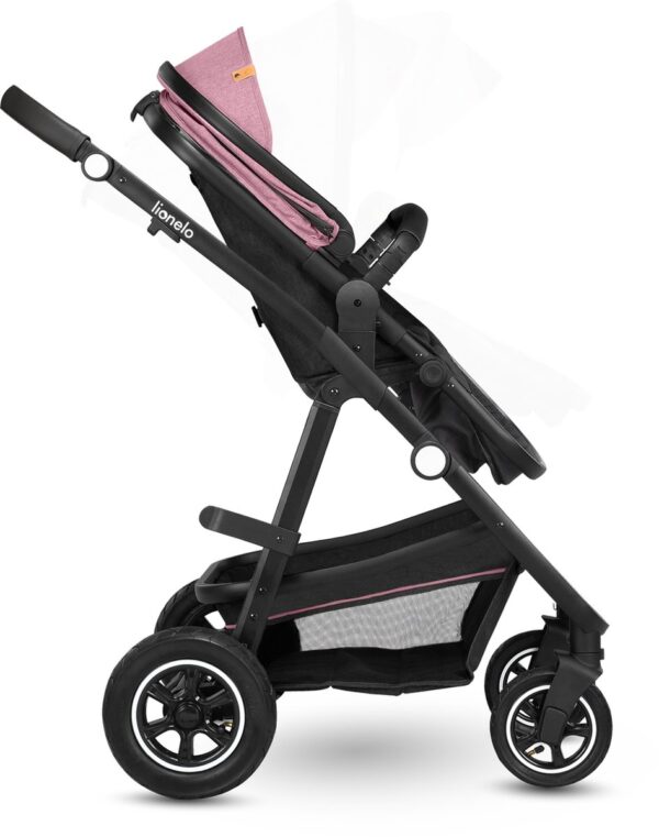 Ratini.lv | Multifunctionali bērnu ratiņi LO-AMBER 2IN1 krāsa PINK ROSE bilde #15