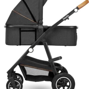 Lionelo AMBER 3IN1 bērnu ratu komplekts krāsa GREY GRAPHITE