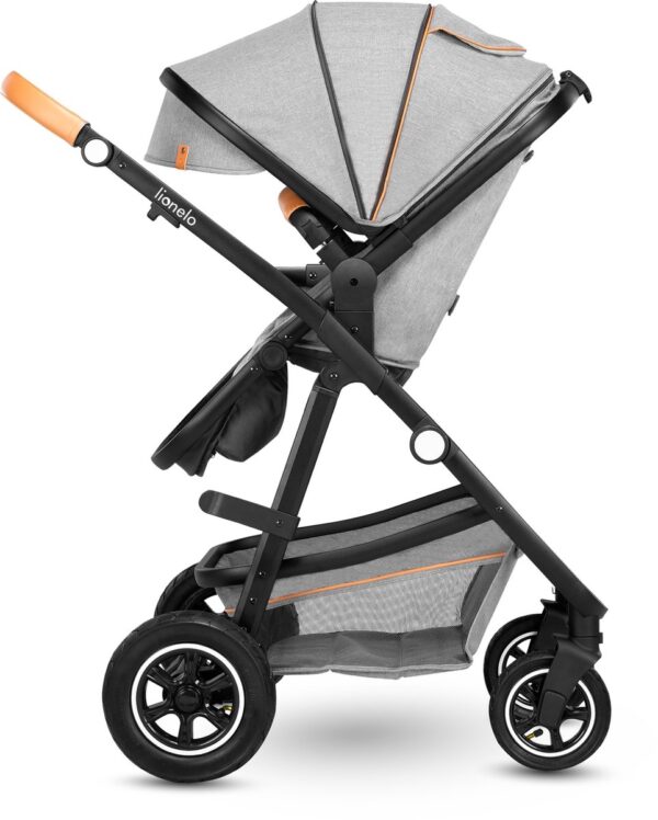 Ratini.lv | Multifunctionali bērnu ratiņi LO-AMBER 2IN1 krāsa GREY STONE bilde #15