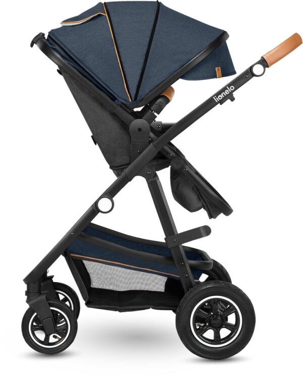 Ratini.lv | LO-AMBER 3IN1 bērnu ratiņi krāsa BLUE NAVY bilde #7