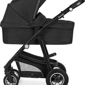 Lionelo BIANKA bērnu ratu komplekts 3in1 krāsa BLACK ONYX