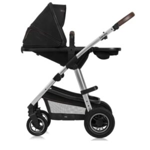 Lionelo AMBER 3IN1 bērnu ratu komplekts krāsa BLACK SILVER