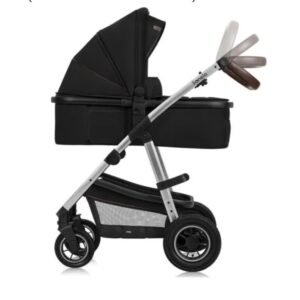 Lionelo AMBER 3IN1 bērnu ratu komplekts krāsa BLACK SILVER