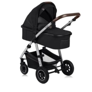 Lionelo AMBER 3IN1 bērnu ratu komplekts krāsa BLACK SILVER