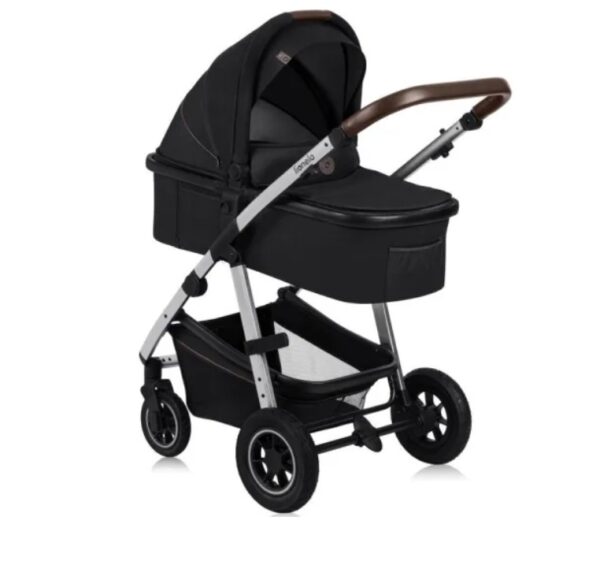 Ratini.lv | LO-AMBER 3IN1 bērnu ratiņi krāsa BLACK SILVER bilde #15