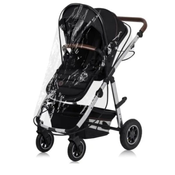 Ratini.lv | LO-AMBER 3IN1 bērnu ratiņi krāsa BLACK SILVER bilde #17