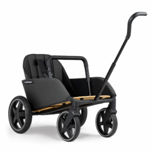 The Jiffle Wagon 2 bērnu rati 6in1 krāsa Black