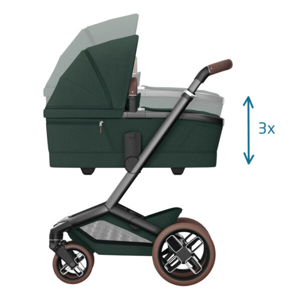 Ratini.lv | FAME CARRYCOT ratiņu kulba krāsa TWILLIC GREEN bilde #7