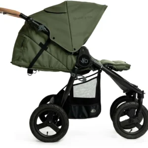 Bumbleride Indie Twin dvīņu sporta ratiņi bērniem krāsa Olive