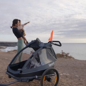 Lionelo Cama velosipēdu piekabe ar ratiņu funkciju 2-in-1