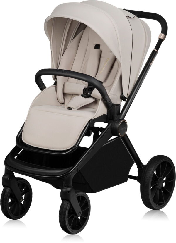 Ratini.lv | Mika Plus bērnu ratiņi krāsa BEIGE SAND bilde #1