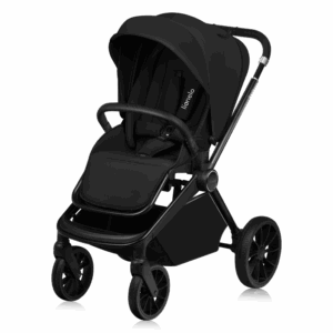 Lionelo Mika Plus bērnu ratiņi krāsa BLACK ONYX