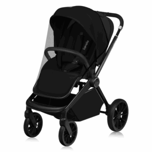 Lionelo Mika Plus bērnu ratiņi krāsa BLACK ONYX