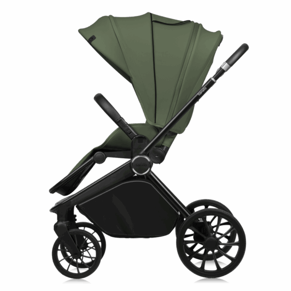 Ratini.lv | Mika Plus - ratiņi ar lieliem riteņiem krāsa GREEN OLIVE bilde #23
