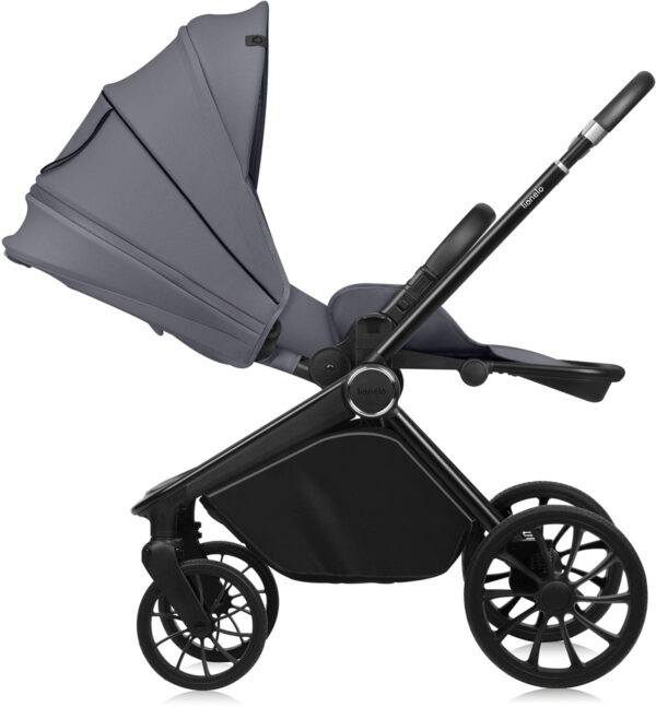 Ratini.lv | Mika Plus bērnu ratiņi krāsa GREY STONE bilde #9