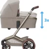 Maxi Cosi FAME CARRYCOT bērnu ratiņu kulba krāsa TWILLIC BLACK