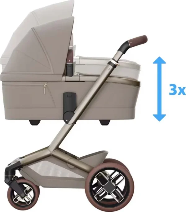 Maxi Cosi FAME CARRYCOT bērnu ratiņu kulba krāsa TWILLIC BLACK