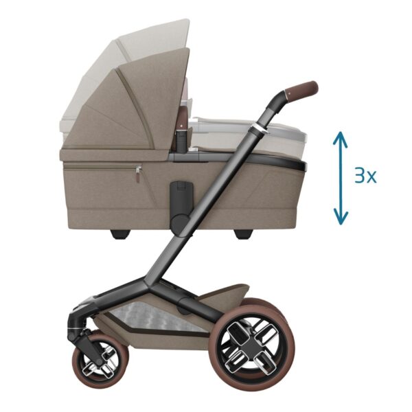 Ratini.lv | FAME CARRYCOT ratiņu kulba, krāsa TWILLIC TRUFFLE bilde #13